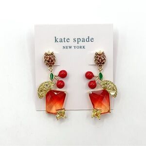 KS135-Kate Spade lemon and cherry earrings